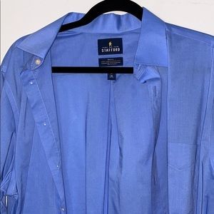 Stafford 16x36-37 Blue Dress Shirt